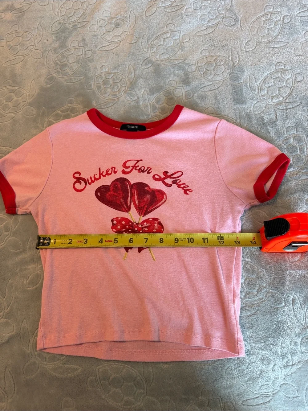 Sucker For Love Pink & Red Forever 21 Tee